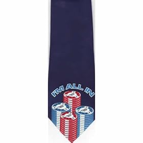 NEW Men Necktie World Poker Tour Chips Novelty Neck Tie