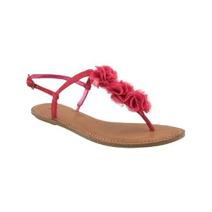 Gap Crinkle flower T-strap sandals by Gap