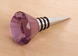 LILAC CRYSTAL BOTTLE STOPPER - CRYSTAL WINE BTL STOPPER LILAC