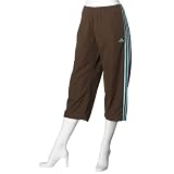 adidas Women's Peached Poly Capri, Chocolate, Crystal, L at adidas