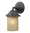 Monteflor 1-Light Outdoor Wall Mount In Clay Bronze