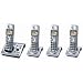 Third Party New : Panasonic Dect 6.0 Series 4 Handset Cordless Phone System with Answering System (KX-TG1034S)