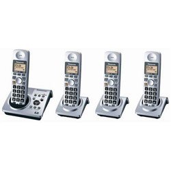 Panasonic Dect 6.0 Series 4 Handset Cordless Phone System with Answering System (KX-TG1034S)
