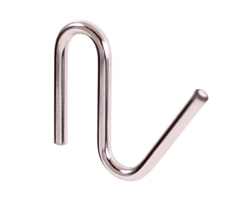 Wenko 5815100 Haken - 6er Set, Zubeh&ouml;r f&uuml;r Structura-Relingsystem, Chrom, 3.5 x 3.5 cm