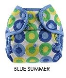 Blueberry Diaper Coveralls - Snaps - Blue Summer