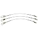 Eagle Claw Tackle Heavy Duty Wire Leaders Black 6" 20lb 3pcs #08012-001