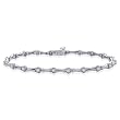 10K White Gold 1/2 ct. Diamond Tennis Bracelet