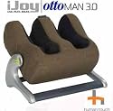 iJoy Ottoman 3.0 Human Touch Massager Calf and Foot Massage - HT-985-100-019 Cashew Color Faux Suede