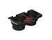 BMW e46 dual Cup Holder Center Console (Black) OEM cupholder 3-series