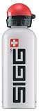 Logo on White 0.6 Liter Aluminum Bottle