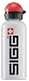 Sporting Goods : Logo on White 0.6 Liter Aluminum Bottle