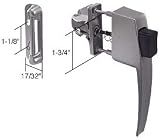 Screen & Storm Door Latch, Push ButtonType, Aluminum, 1-3/4 Screw Holes