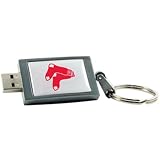 Centon DataStick Keychain MLB Boston Red Sox Edition - USB flash drive - 4 GB - Hi-Speed USB - silver