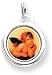Enameled Angel Charm, Sterling Silver