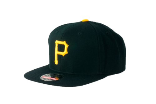 MLB Men's Pittsburgh Pirates Cooperstown 400 Snapback Cap (Black, Adjustable)