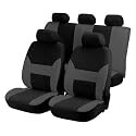 Auto Schonbezug / KFZ Sitzbezug Set DUBAI ANTHRAZIT / SCHWARZ