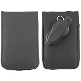 Apple iPod Video & NEW iPod Classic Synthetic Leather Case for 30GB, 60GB, 80GB iPod Video, 80GB & 160GB iPod Classic with belt clip, lanyard, and scratch protector - 7 color options (80GB Classic, Black)