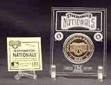 Washington Nationals 24KT Gold Coin in Archival Etched Acrylic