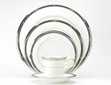 Noritake Chatelaine Platinum Covered Vegetable Bowl, 64 oz