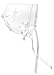 Stephan Baby Keepsake Cutwork Handkerchief Christening Bonnet with Straight Hem, White