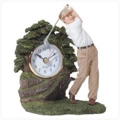 Alabastrite Swinging Golfer Clock - Style 31803