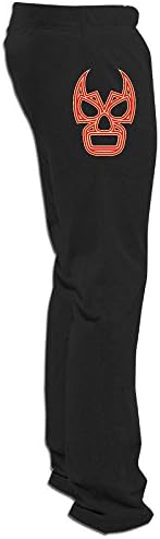 Men's Pro Wrestling Lucha Underground Adult Black Sweatpant Pants Classic Fit