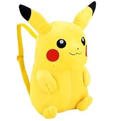 13" Tall Pokemon Pikachu Plush Backpack