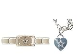 Dallas Cowboys ProStarter/Heart Charm Chain Bracelet Package