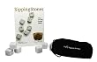 Sipping Stones - Set of 9 White Whisky Chilling Rocks - Made of 100% Pure Soapstone