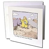 Londons Times Religion Heaven Hell Cartoons - Days Of Wine And Moses - Greeting Cards-12 Greeting Cards with envelopes