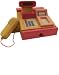 Estia 600121 Kaufladen Kasse Holz Rechner und Scanner PINK