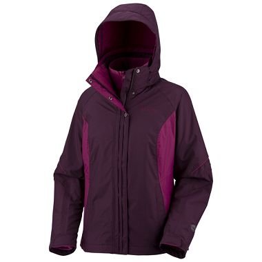 Columbia Womens 3 in Parka Jacket-Plum