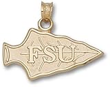 Florida State Seminoles FSU Spearhead Pendant - 14KT Gold Jewelry