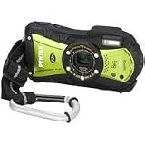 Pentax Optio WG-1 14 MP Waterproof Digital Camera with GPS and 5xOptical Zoom -  Yellow/Green