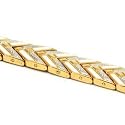 Bracelet de Thérapie Magnétique à Deux Tons d'Or Présenté par La Olivia Collection