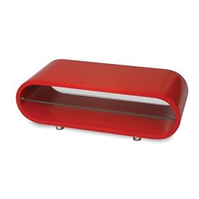 Ovid OV95 - LCD & Plasma TV Stand to 42" - Gloss Red