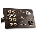 HD Wall Connection Plate - 2G - With HDMI, Component, Phono, Composite, RCA and Ethernet Connectors