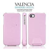 SGP Valencia iPhone 4 Leather Case Swarovski Pink
