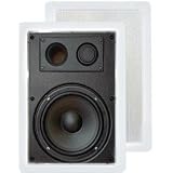 Pyle PDIW57 Two Way In Wall Enclosed Speaker with Directional Tweeter