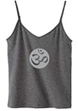 OM Symbol Yoga Meditation BELLA Ladies Built-In Shelf Bra Tanktop Tank - Heather Gray