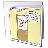 Rich Diesslins Funny Religious Light Cartoons - Pathetic Losers Class - Greeting Cards-6 Greeting Cards with envelopes