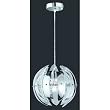 Reality Leuchten R34200100 Lampe suspension en acrylique, 1 x E27 (Chrom�/transparent)