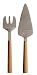 Sagaform Stainless Steel and Oak Cake Serving Set