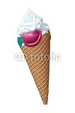 Wallmonkeys Peel and Stick Wall Decals - Giant Plastic Icecream Isolated - 60