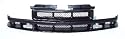 Paintable Grille Grill 98-04 Chevy S10 S-10 Blazer Ls Pickup Truck Paint to Match 98 99 00 01 02 03 04 1998 1999 2000 2001 2002 2003 2004 Pickups Trucks Grill