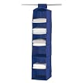 WENKO 4374120100 W�schesortierer Air - 6 F�cher, atmungsaktives Vlies, 30 x 122 x 30 cm, dunkelblau
