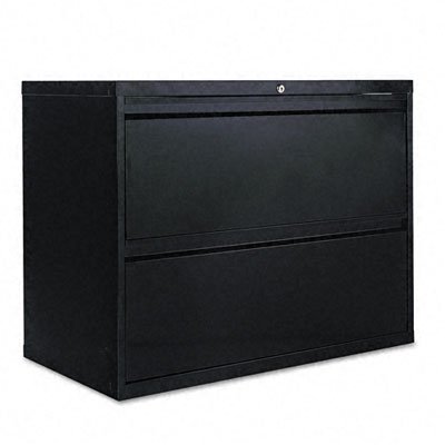 Lorell 14341 18 Deep 2 Drawer File Cabinet Black Vertical File Cabinets Home Office Furniture
