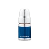 OrganicKidz Stainless Steel Baby Bottle. Wide Neck Bottle (4 oz Blue)