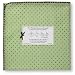Ultimate Receiving Blanket - Pastel Lime with Brown Dots