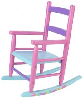 Girl's PINK CATERPILLAR WOOD ROCKING CHAIR
